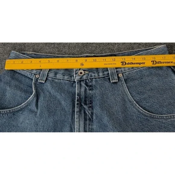 Vintage 90s Y2K JNCO Classic Pipes Jeans Denim Shorts Sz 34 Made in USA